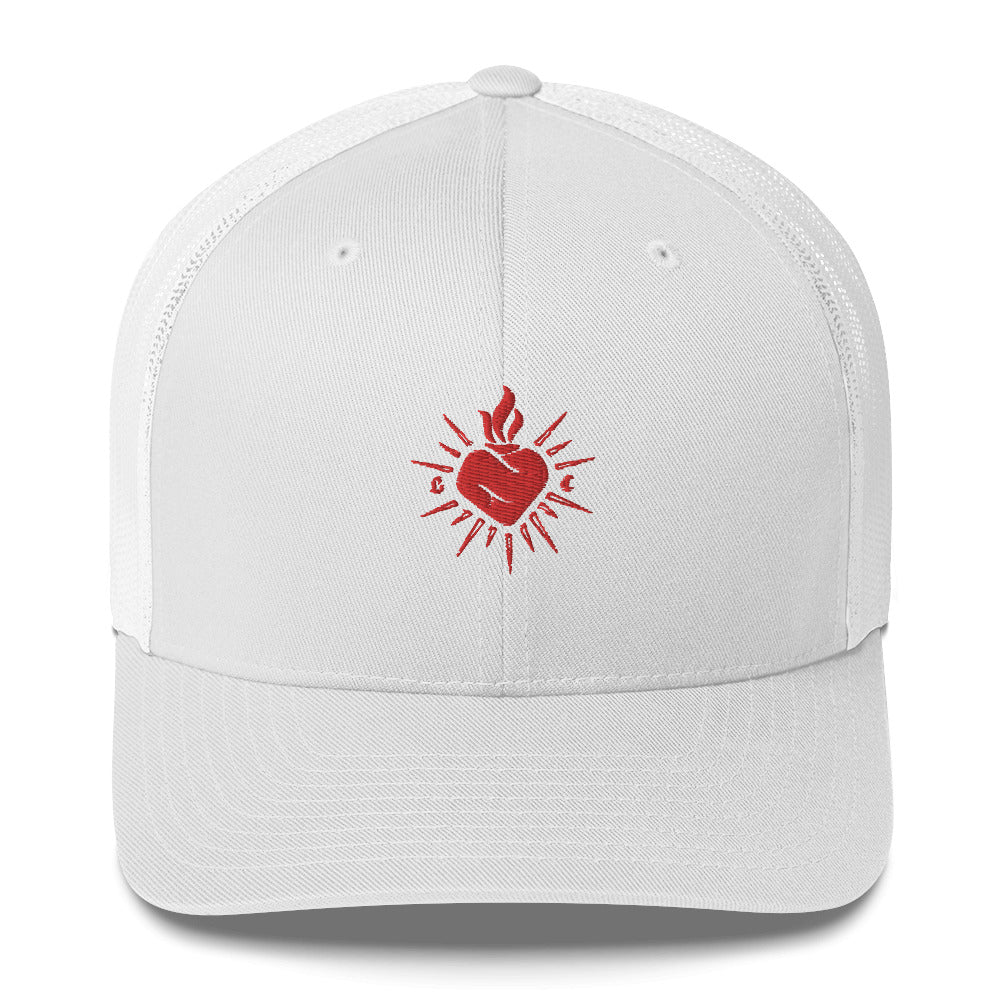 MAGMA BASIC TRUKER CAP WHITE/RED