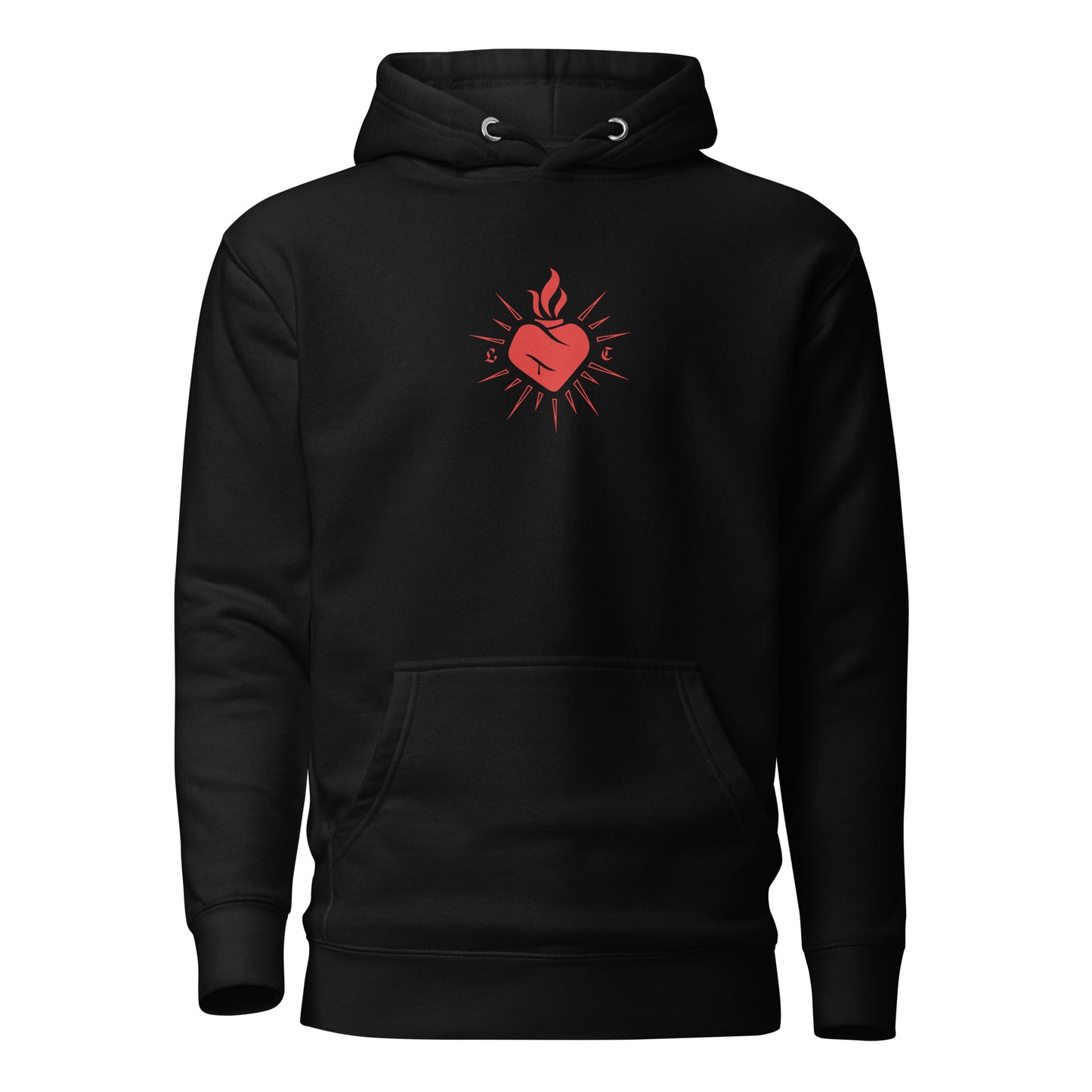 MAGMA BASIC HOODIE BLACK/RED