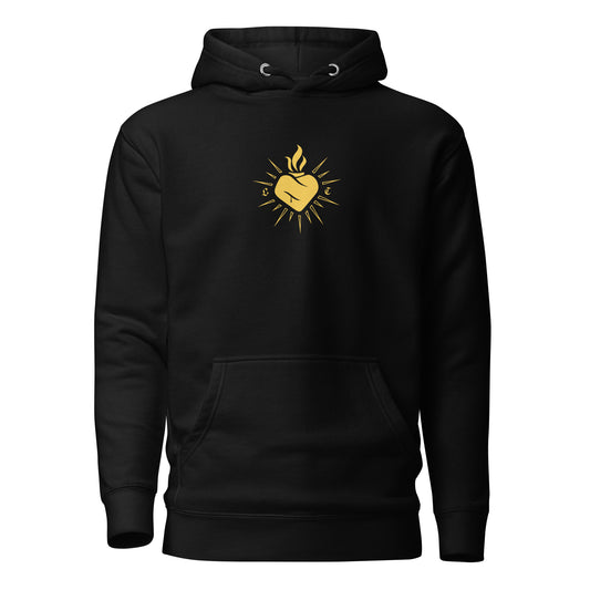 MAGMA BASIC HOODIE BLACK/YELLOW