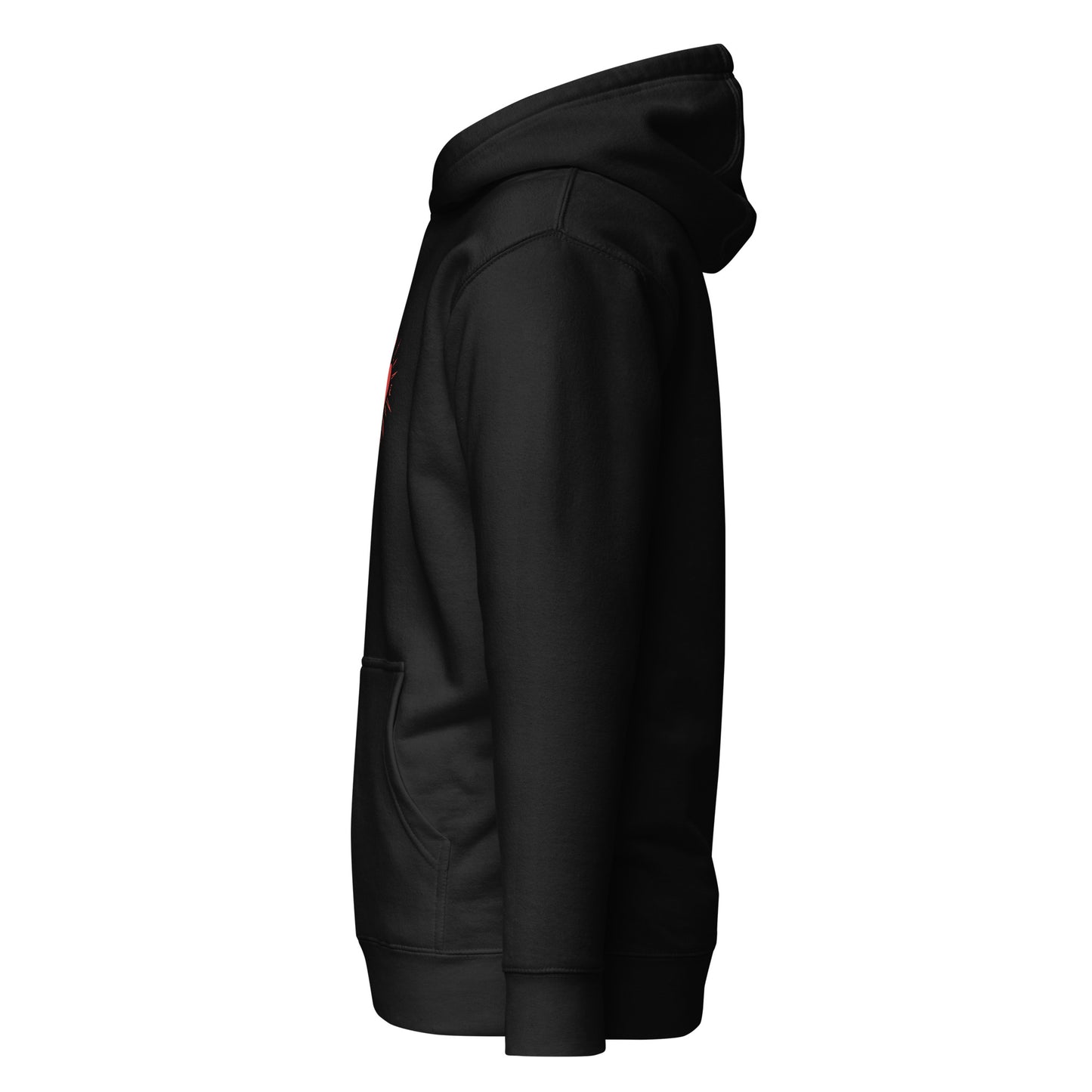 MAGMA BASIC HOODIE BLACK/RED