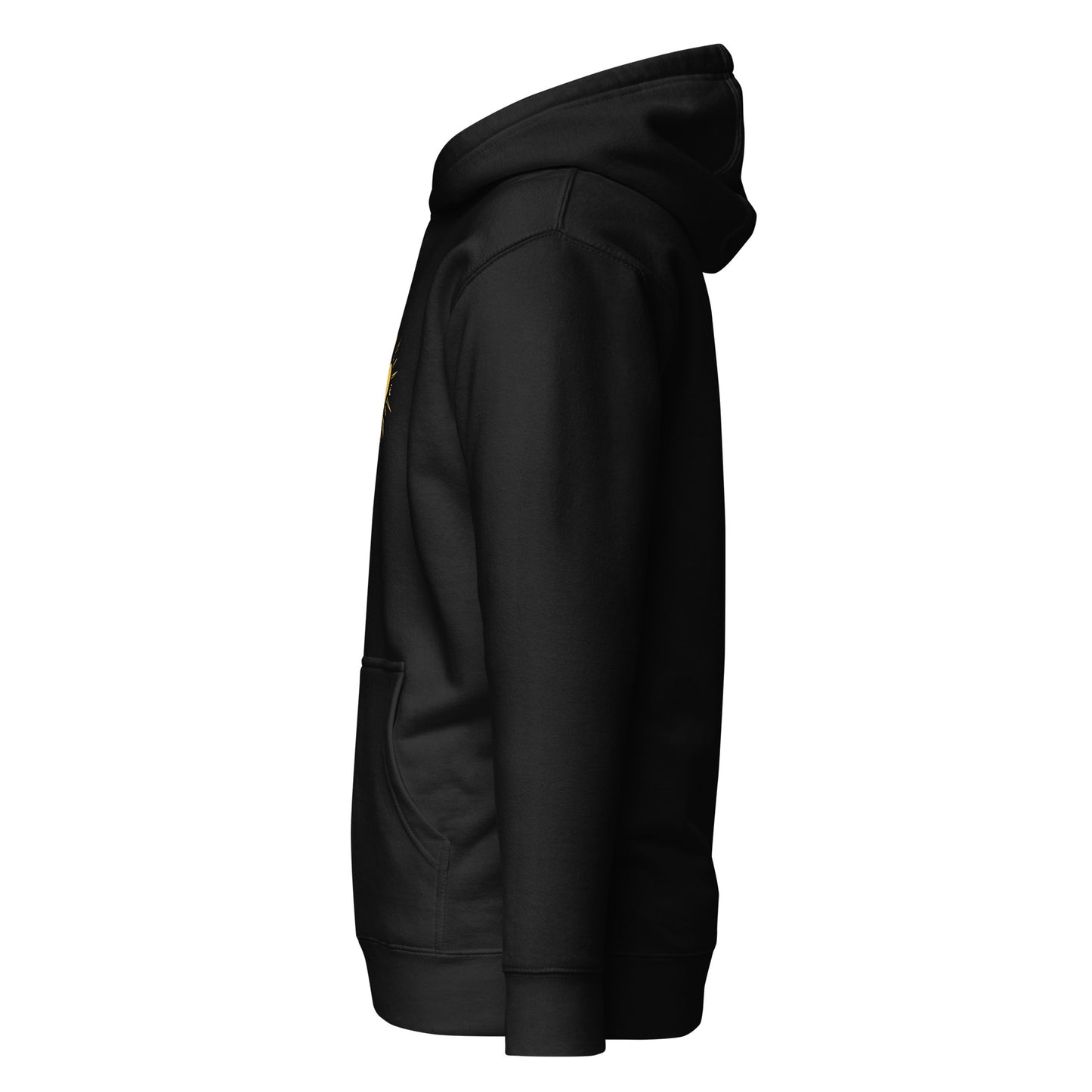 MAGMA BASIC HOODIE BLACK/YELLOW