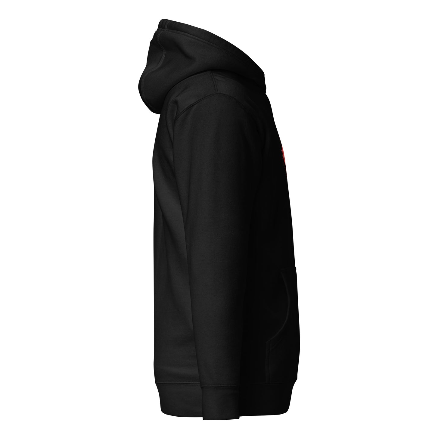 MAGMA BASIC HOODIE BLACK/RED