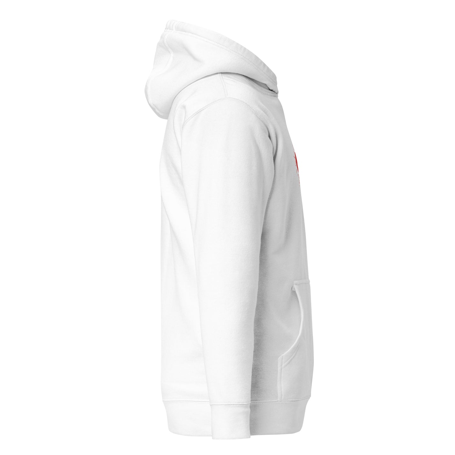 MAGMA BASIC HOODIE WHITE/RED